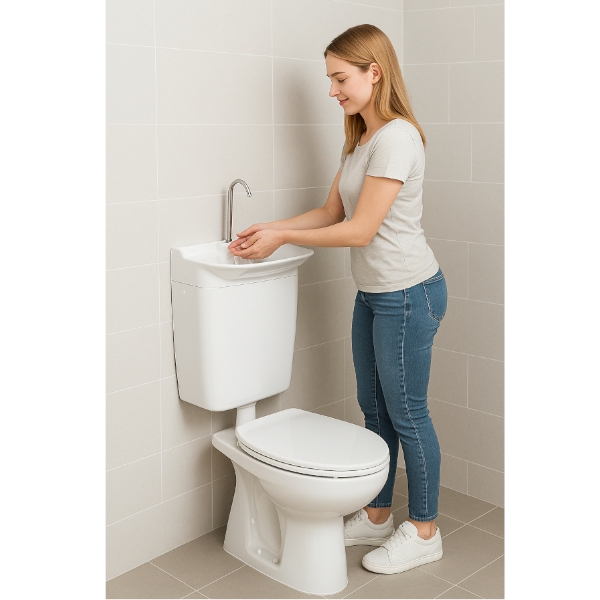 Round kézmosós WC tartály