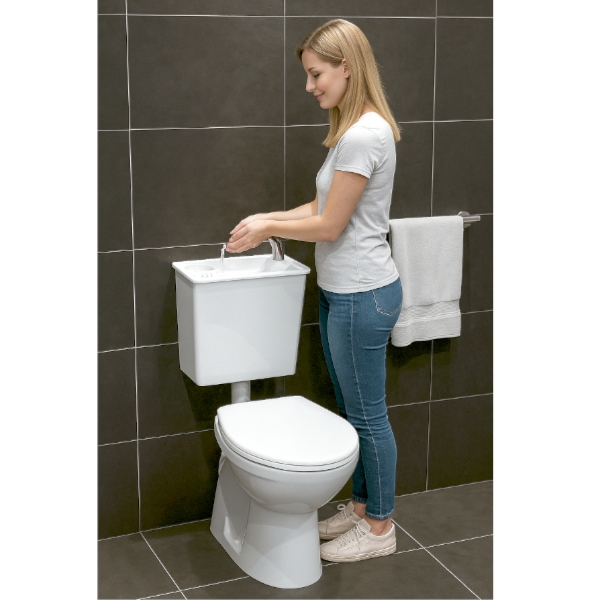 Square kézmosós WC tartály